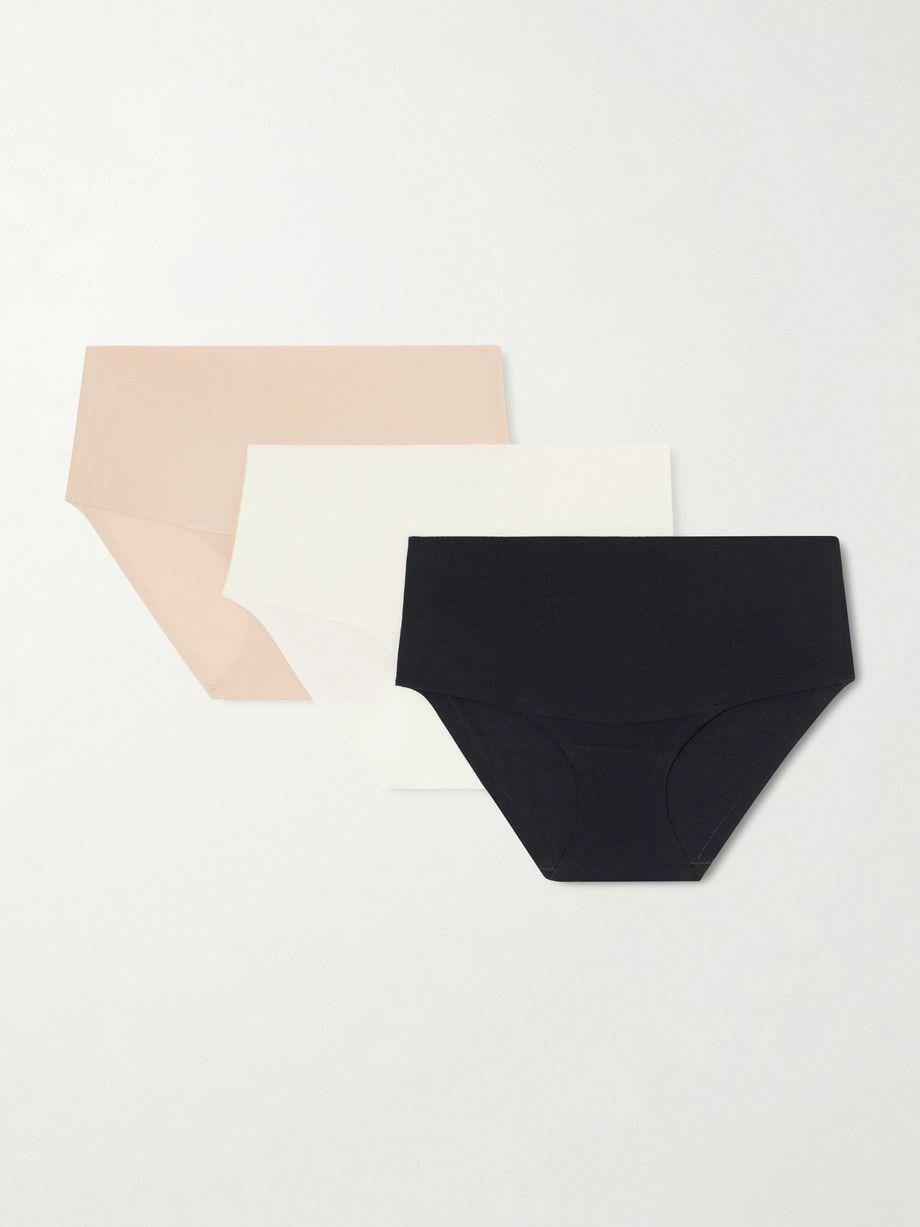 Undie-tectable set of three stretch-jersey briefs by SPANX