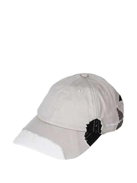 embroidered camouflage cap by SPENCER BADU