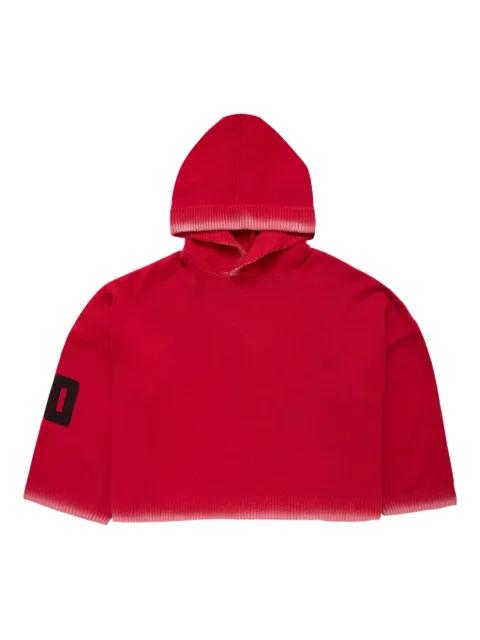 graphic red hoodie by SPENCER BADU