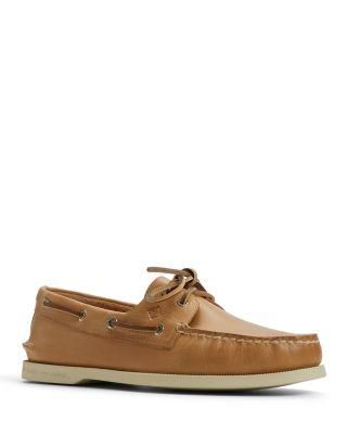 Men's Authentic Original Two Eye Leather Boat Shoes by SPERRY