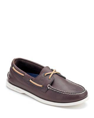 Men's Authentic Original Two Eye Leather Boat Shoes by SPERRY