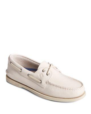 Men's Authentic Original Two Eye Leather Boat Shoes by SPERRY