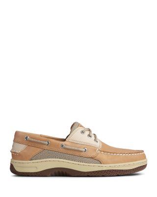 Men's Three Eye Light Brown Leather Boat Shoe by SPERRY