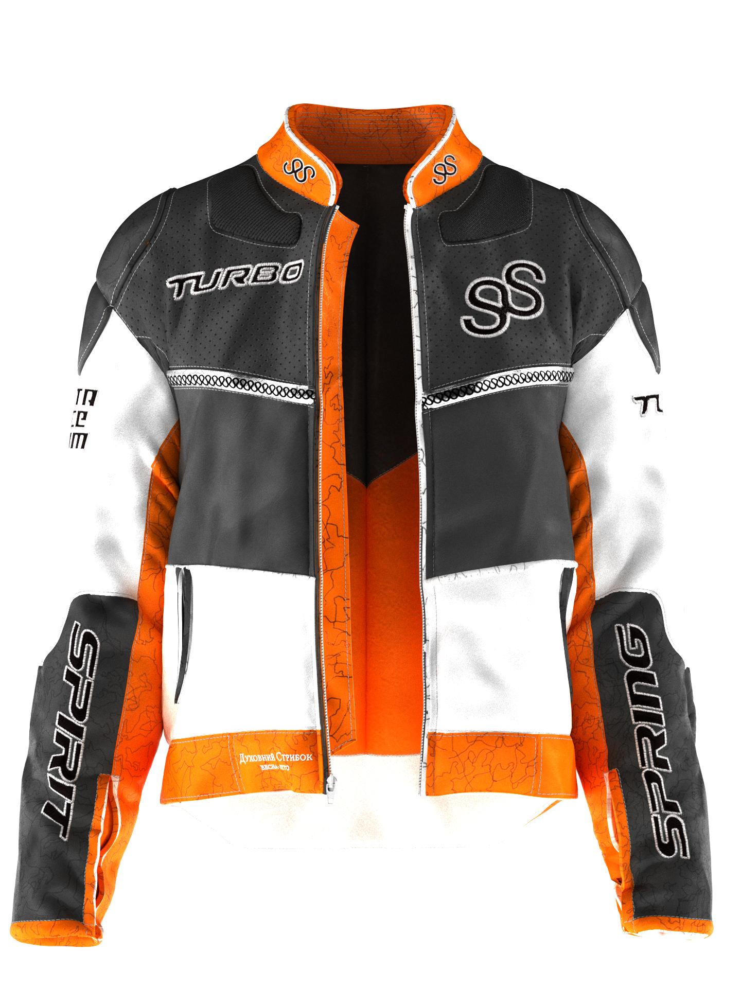 Orange Moto Jacket by SPIRIT SPRING