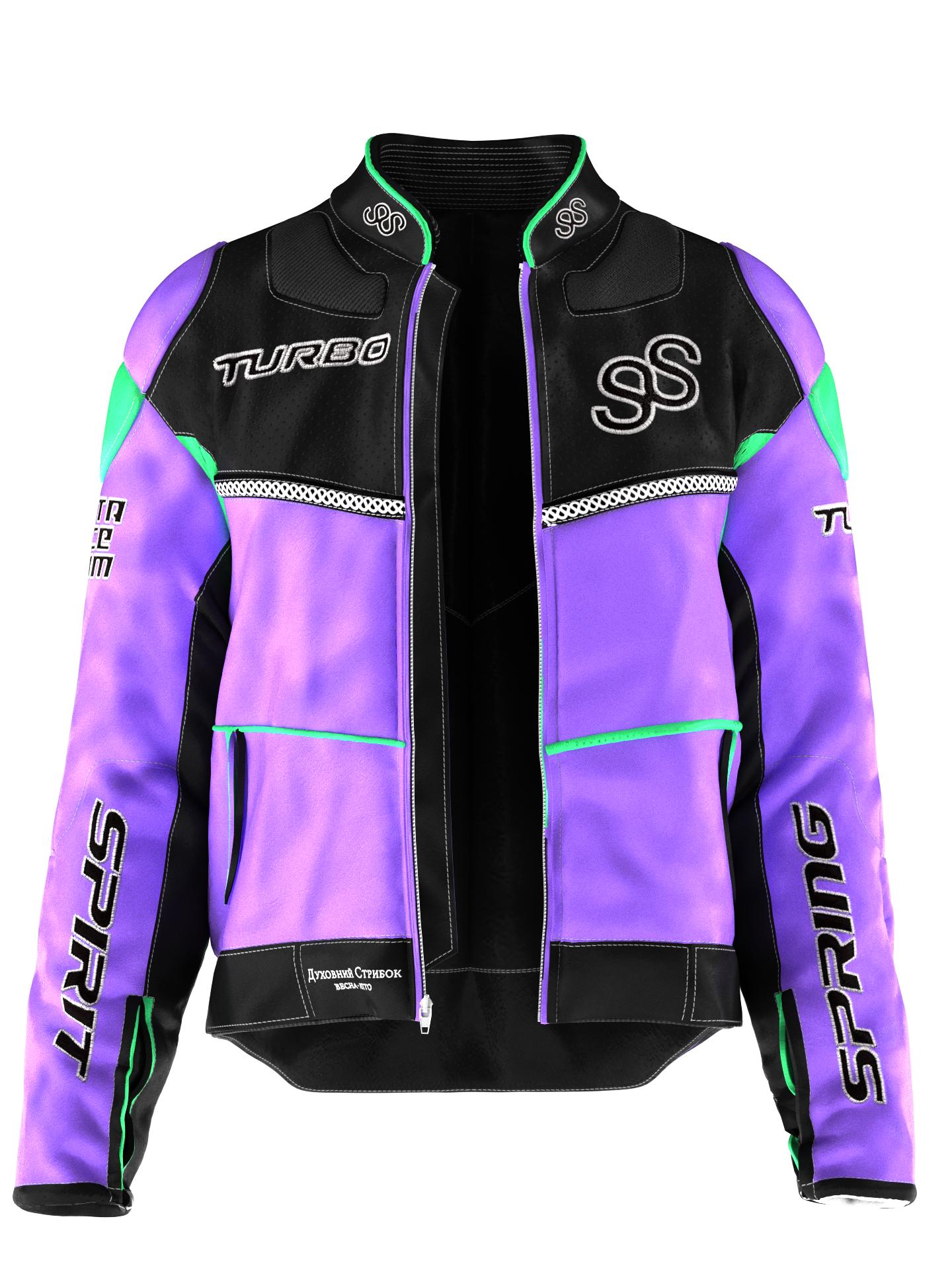 Purple Moto Jacket by SPIRIT SPRING