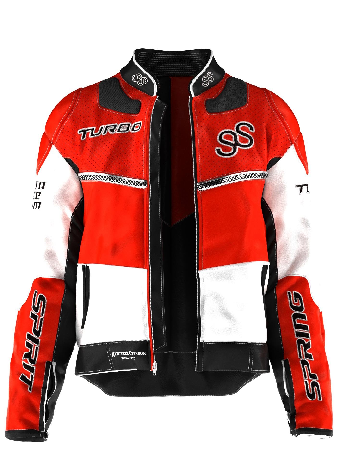 Red Moto Jacket by SPIRIT SPRING