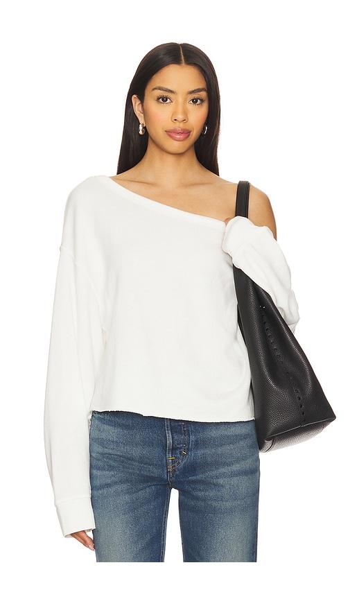 Spiritual Gangster Bella Sweatshirt in White by SPIRITUAL GANGSTER