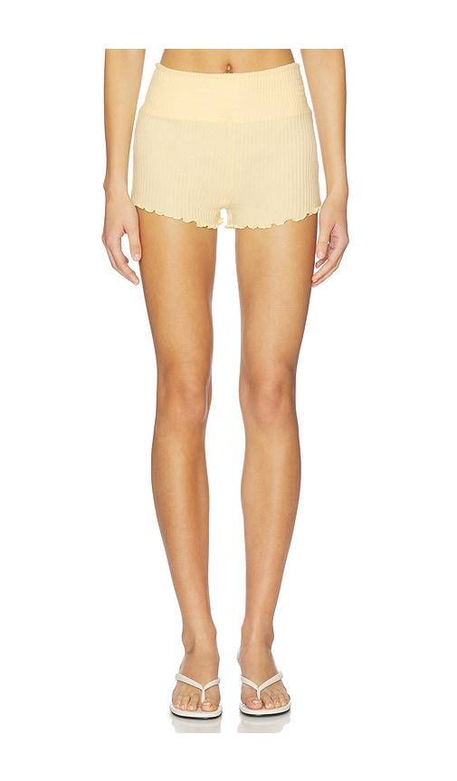 Spiritual Gangster Serene Short in Yellow by SPIRITUAL GANGSTER