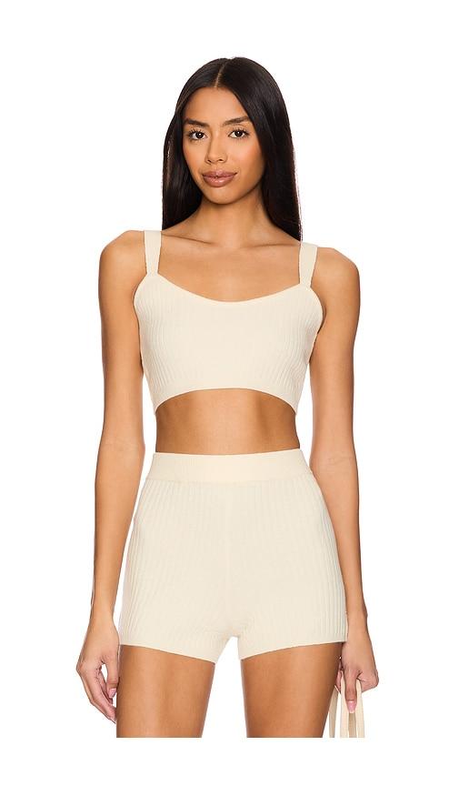 Spiritual Gangster Sofia Bralette in Cream by SPIRITUAL GANGSTER