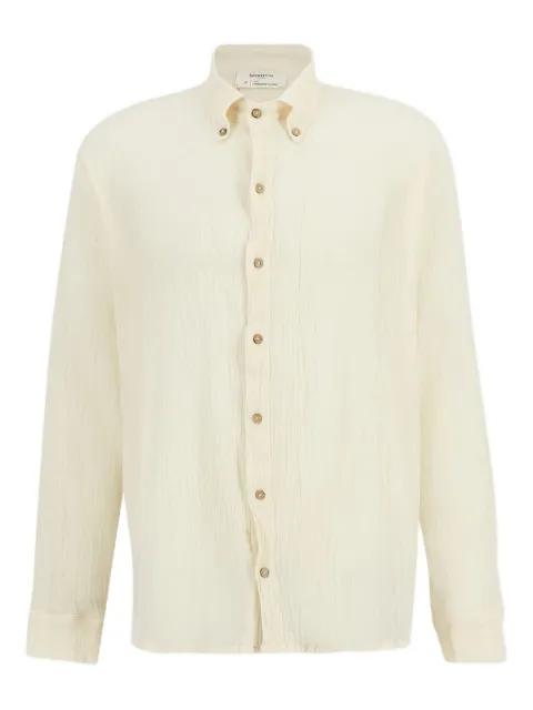 button-down collar cotton shirt by SPIRITUM TULUM