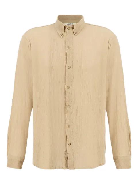button-down collar long-sleeve shirt by SPIRITUM TULUM button-down collar long-sleeve shirt by SPIRITUM TULUM