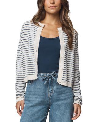 Amber Stripe Crop Cardigan by SPLENDID