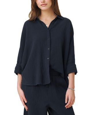 Ava Gauze Button Down Shirt by SPLENDID