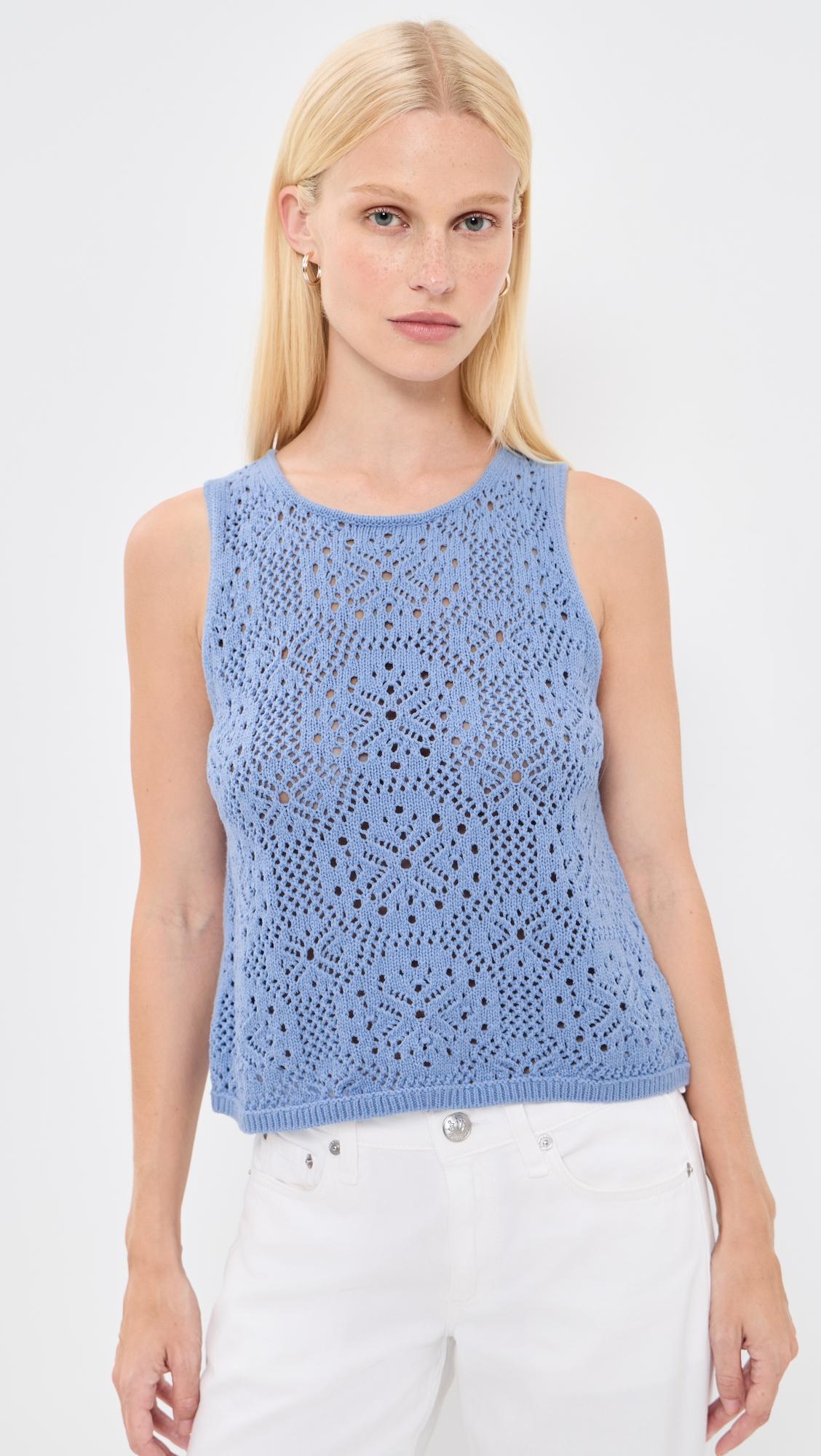 Beckham Crochet Sweater Tank by SPLENDID