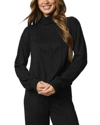 Cable Lounge Turtleneck Top by SPLENDID
