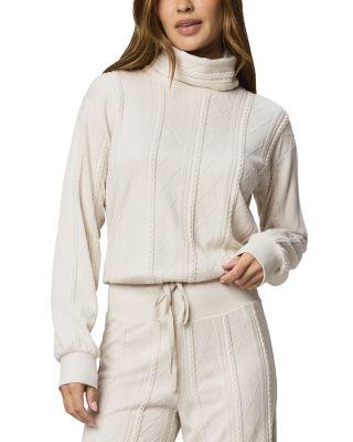 Cable Lounge Turtleneck Top by SPLENDID