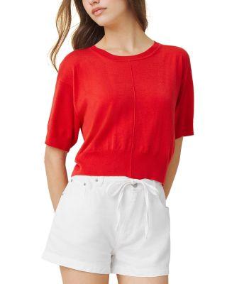 Erica Short Sleeve Crewneck Sweater by SPLENDID