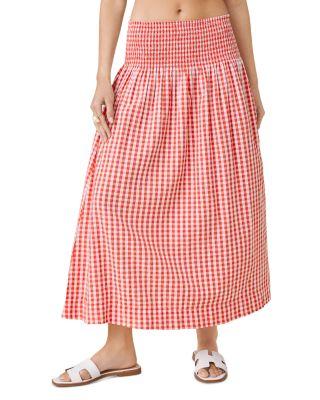Gigi Gingham Midi Skirt by SPLENDID