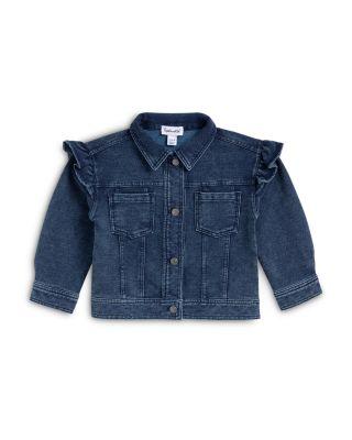 Girls' Cotton Blend Ruffled Denim Jacket - Baby by SPLENDID