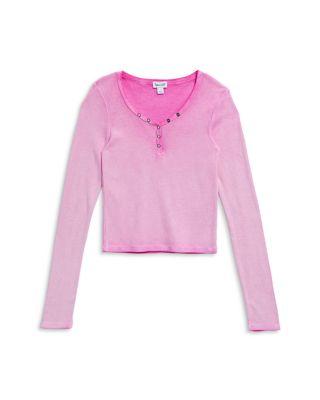 Girls' Vintage Long Sleeve Henley Shirt - Big Kid by SPLENDID