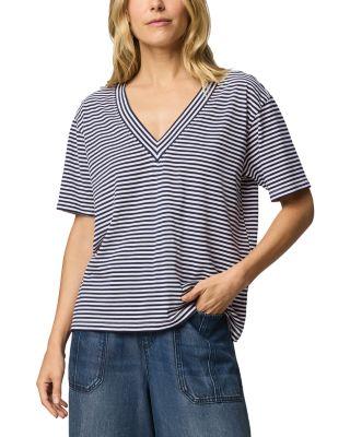 Kacey Striped V Neck Tee by SPLENDID