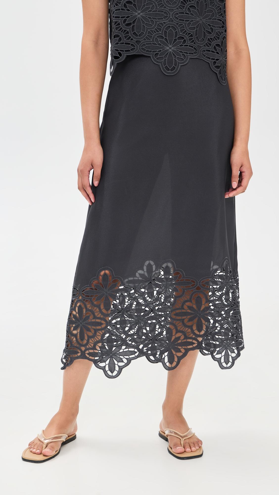 Pia Pinwheel Eyelet Skirt by SPLENDID