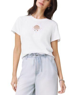 Seashell Embellished Tee by SPLENDID