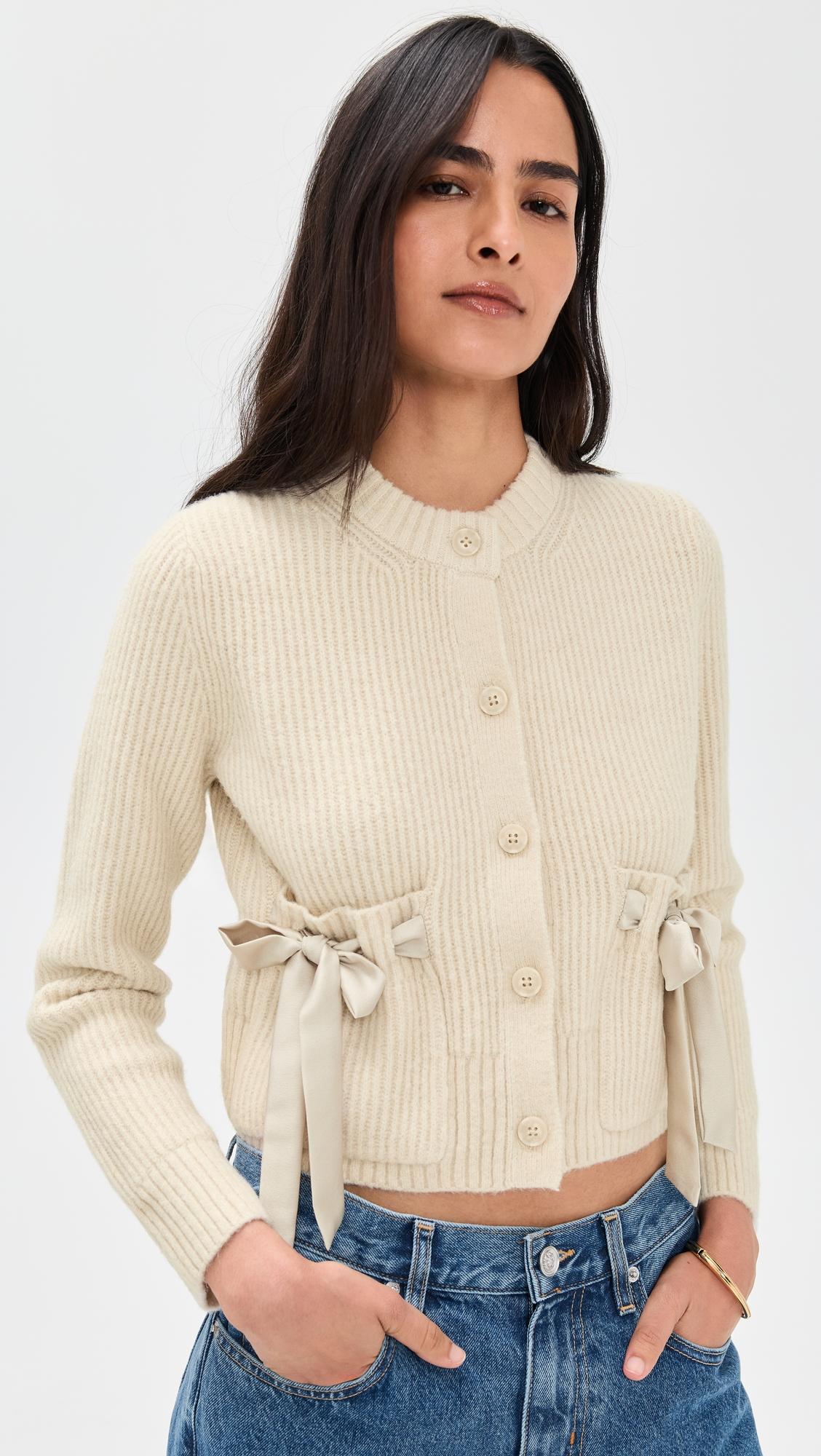 Stassi Satin Tie Cardigan by SPLENDID