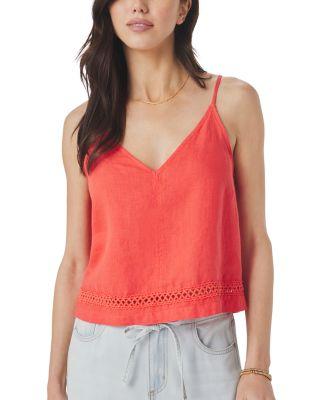 Stella Linen Spaghetti Tank by SPLENDID