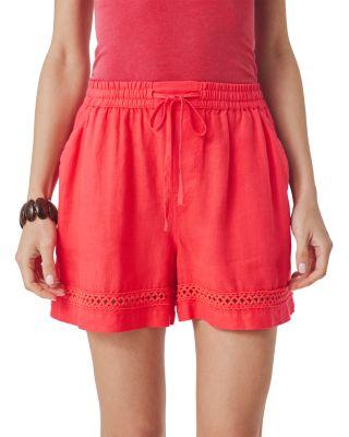 Stella Linen Trim Shorts by SPLENDID