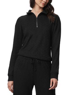 Sweater Soft Quarter Zip Sweatshirt by SPLENDID