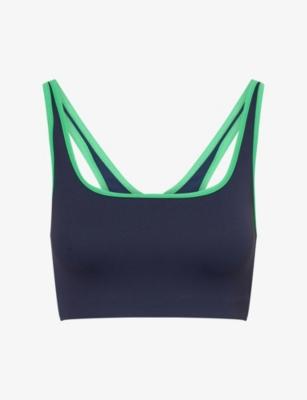 Cait Rigor Stretch-Jersey Sports Bra by SPLITS59