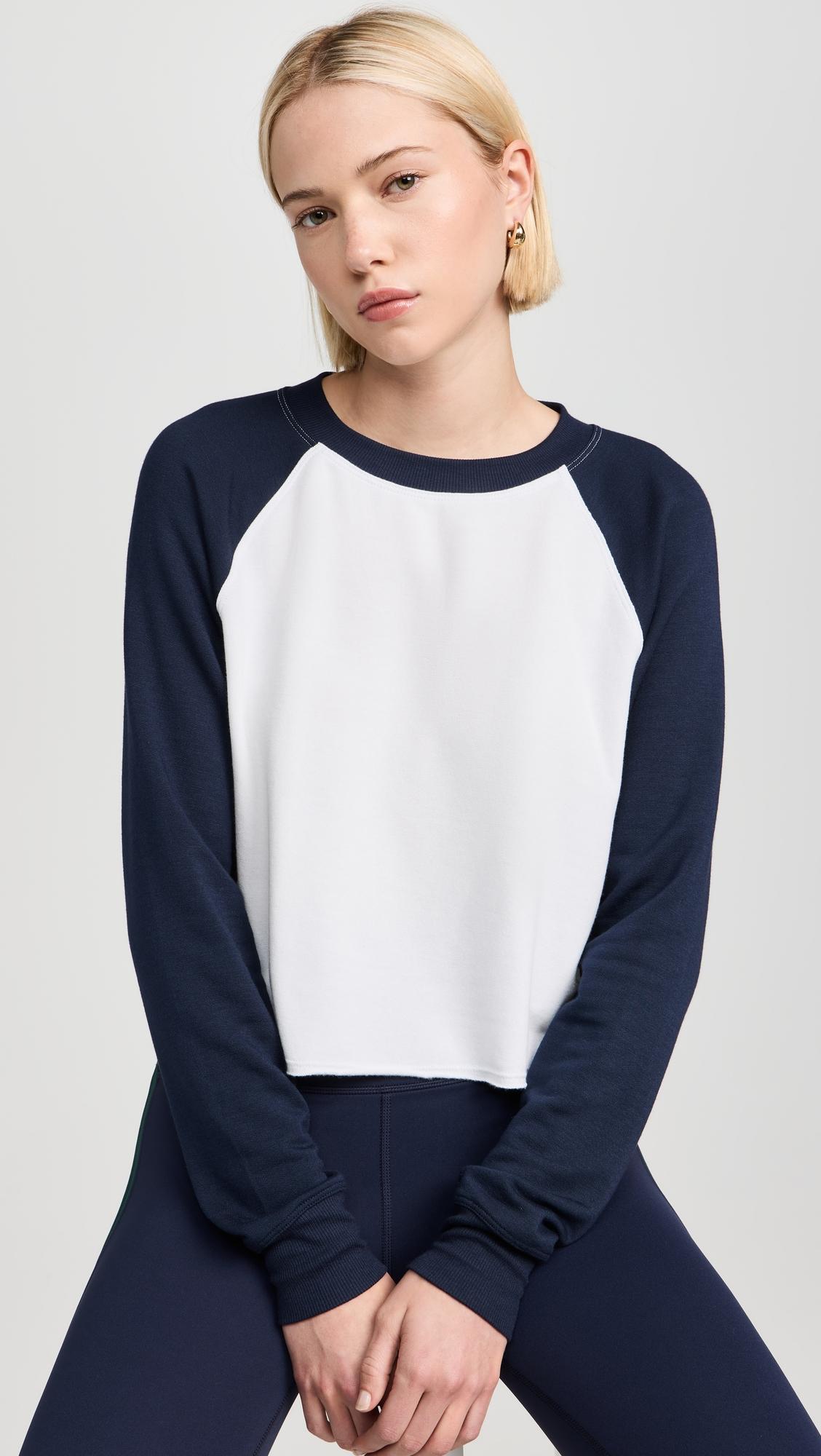 Cropped Warm Up Fleece Sweatshirt by SPLITS59