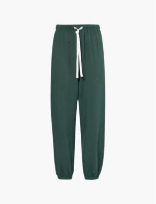 Oversized stretch-jersey fleece jogging bottoms by SPLITS59