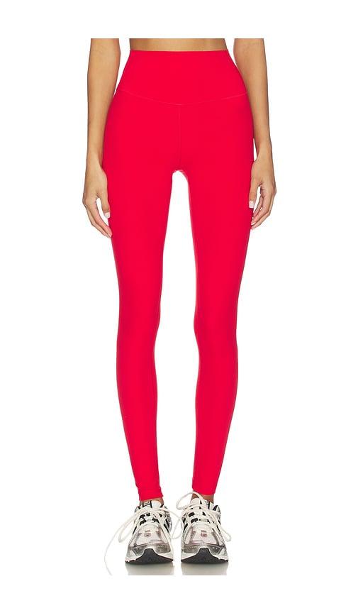 Splits59 Airweight High Waist 28 Legging in Red by SPLITS59