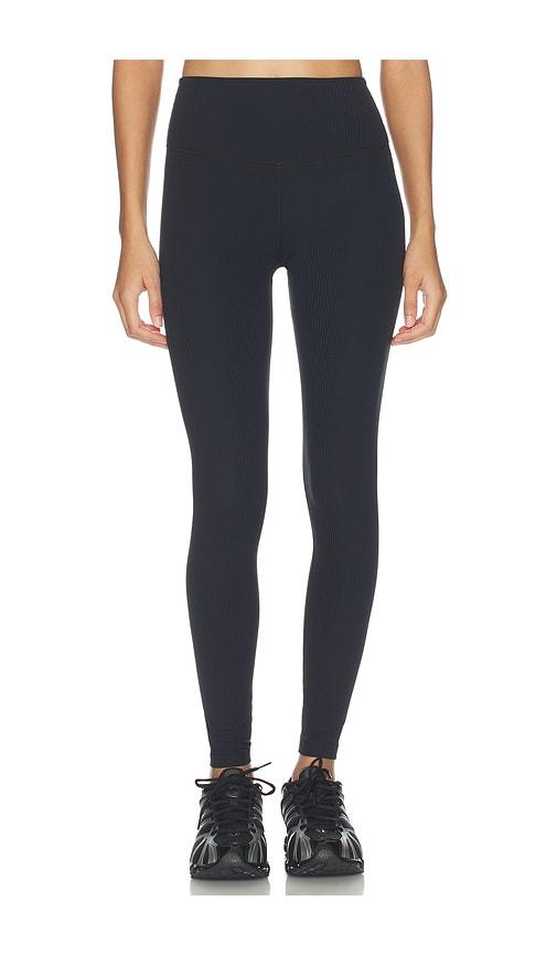 Splits59 Airweight Rib High Waist 7/8 Legging in Black by SPLITS59