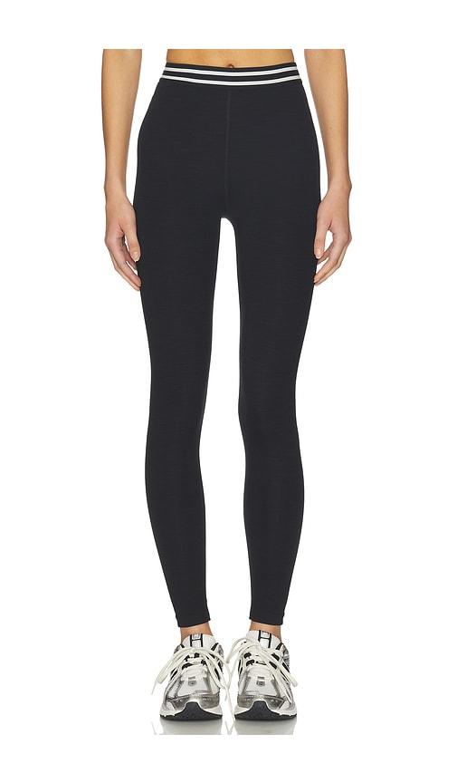 Splits59 Bailey High Waist Active Rib 7/8 Legging in Black by SPLITS59