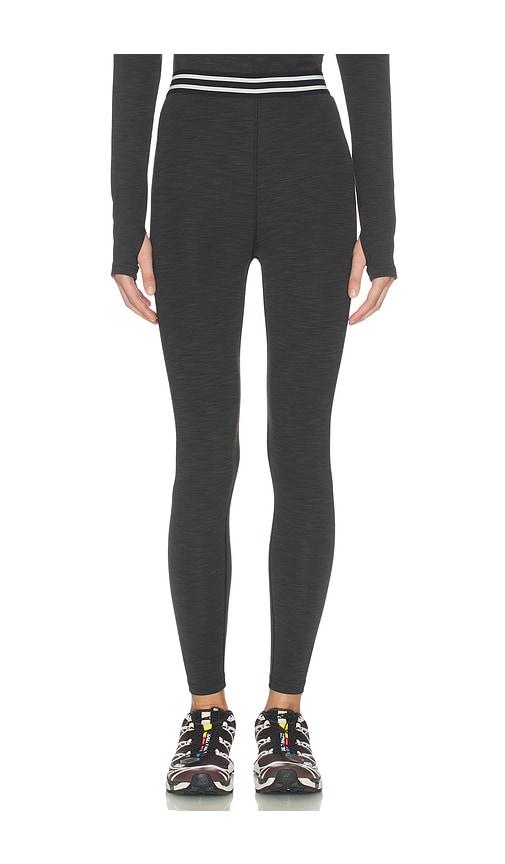 Splits59 Bailey High Waist Active Rib 7/8 Legging in Black by SPLITS59