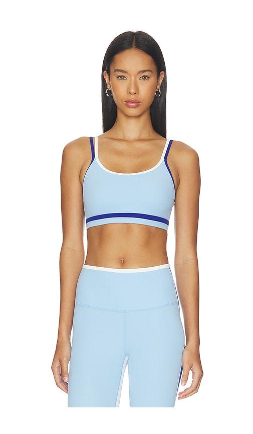 Splits59 Eva Rigor Double Strap Bra in Baby Blue by SPLITS59