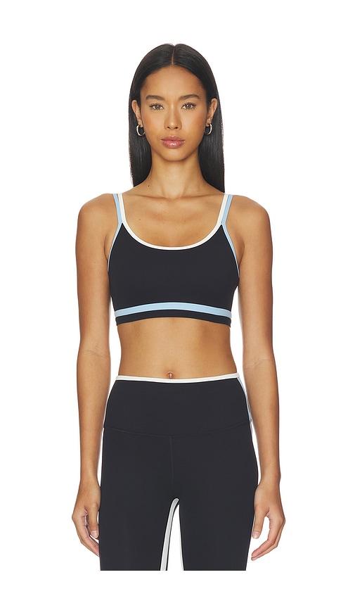 Splits59 Eva Rigor Double Strap Bra in Black by SPLITS59
