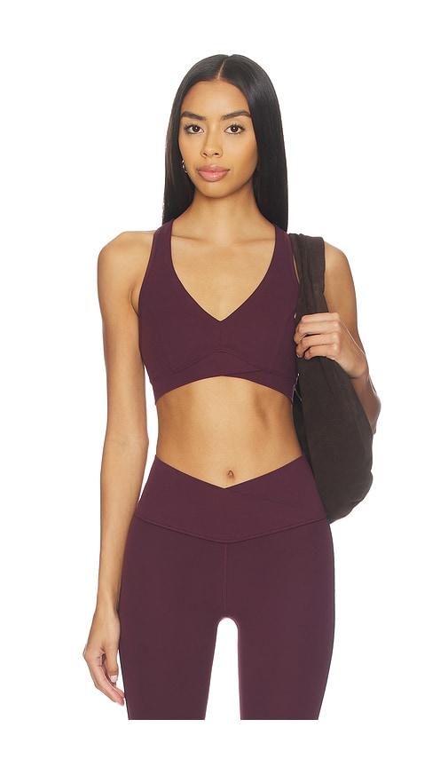 Splits59 Mia Rigor Sports Bra in Wine by SPLITS59