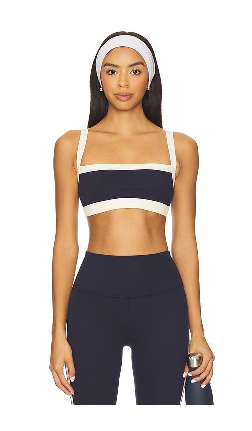 Splits59 Monah Rigor Sports Bra in Indigo & Crme in Navy by SPLITS59