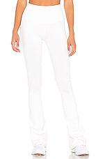 Splits59 Raquel High Waist Supplex Flare 32â Legging in White by SPLITS59