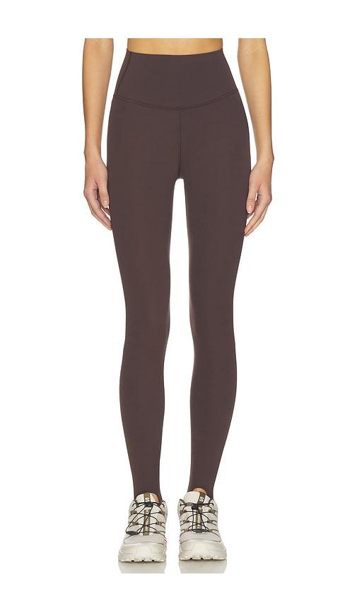 Splits59 River High Waist Airweight Stirrup Legging in Chocolate by SPLITS59