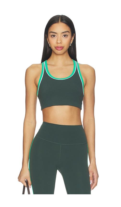 Splits59 Robbie Airweight Sports Bra in Army,Green by SPLITS59