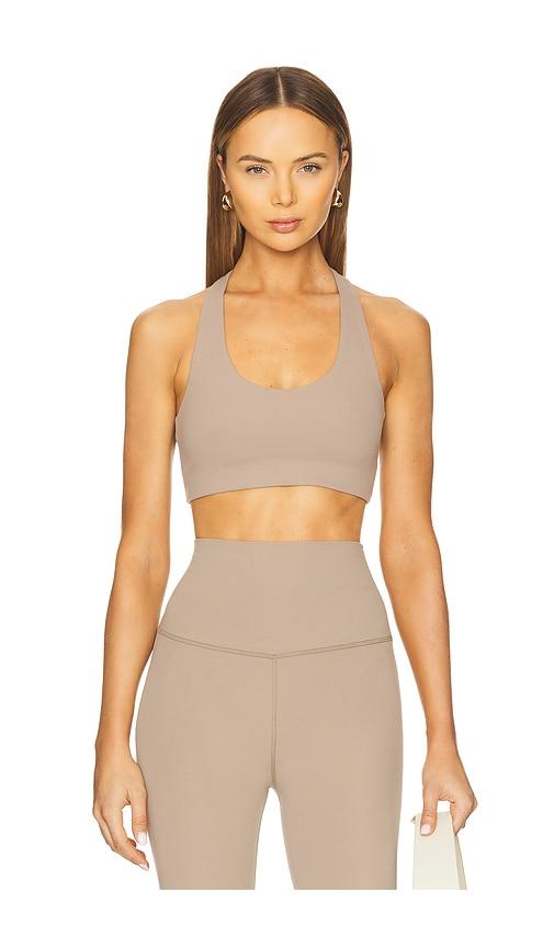 Splits59 Sara Airweight Bra in Beige by SPLITS59