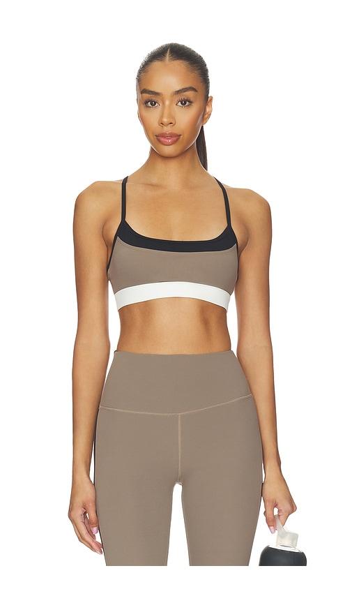 Splits59 Scottie Airweight Bra in Brown by SPLITS59