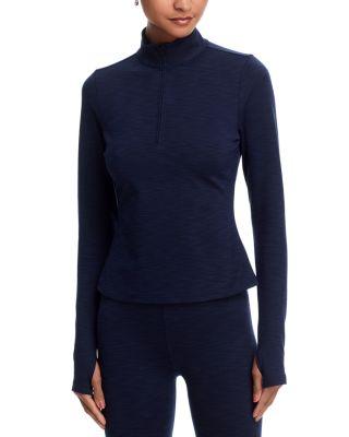 Stevie Active Rib Half Zip Top by SPLITS59