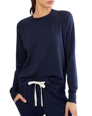 Warm Up Curved-Hem Sweatshirt by SPLITS59