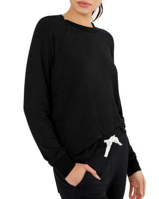 Warm Up Curved-Hem Sweatshirt by SPLITS59